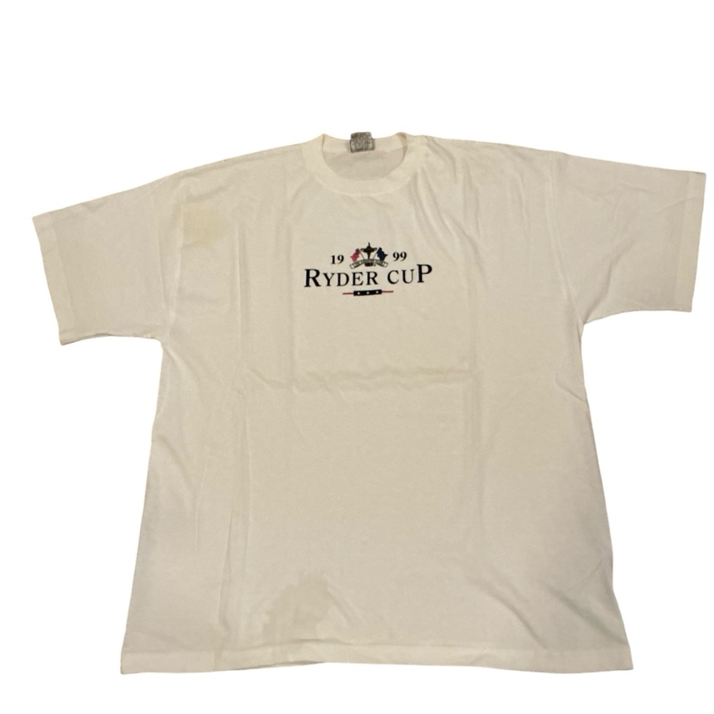 Vintage Ryder Cup 1999 White golf T-Shirt gear big cotton size XXL